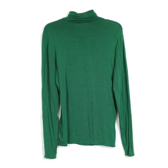 INC Green Women's Long Sleeve Blouse High Neck Pullover Turtleneck XL 044 - Picture 6 of 6